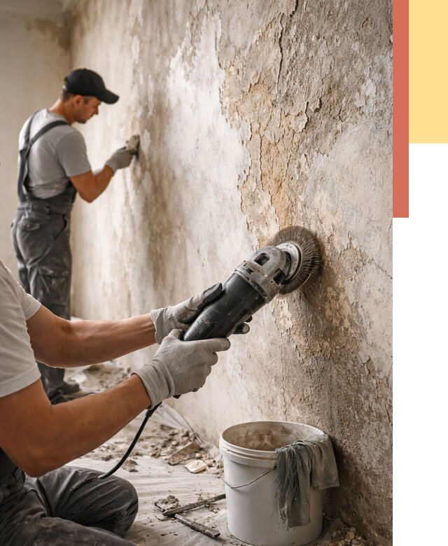 Снятие и удаление краски со стен в Карталах от 2191 руб. — ОТДЕЛОЧНИК-Крт