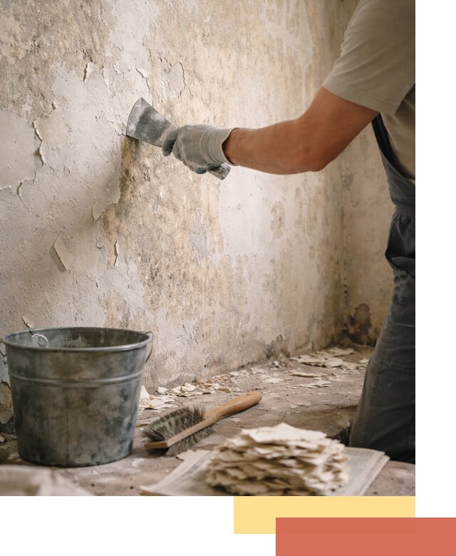 Удаление старой краски со стен в Карталах качественно и быстро