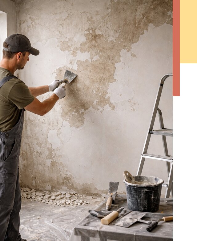 Снятие старой шпаклевки в Карталах от 1930 руб. — быстро и недорого | ОТДЕЛОЧНИК-Крт