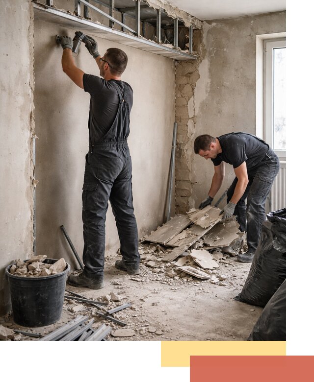 Демонтаж короба из гипсокартона в Карталах быстро и аккуратно