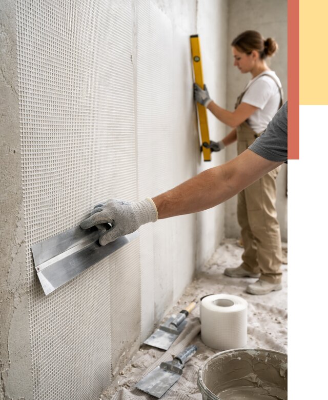 Армирование стен стеклосеткой в Карталах от 3338 руб. под ключ | ОТДЕЛОЧНИК-Крт