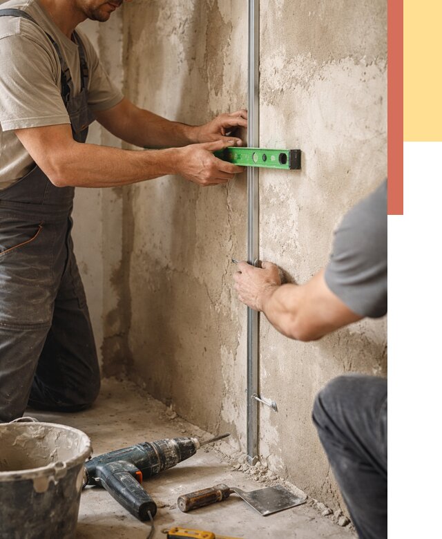 Установка штукатурных маяков в Карталах от 7302 руб. — быстро и недорого | ОТДЕЛОЧНИК-Крт