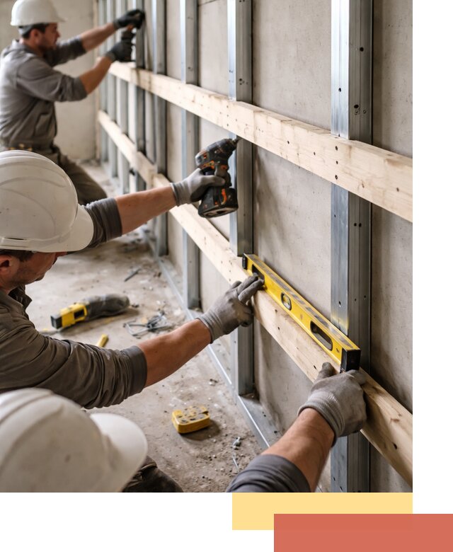 Устройство обрешетки под панели в Карталах