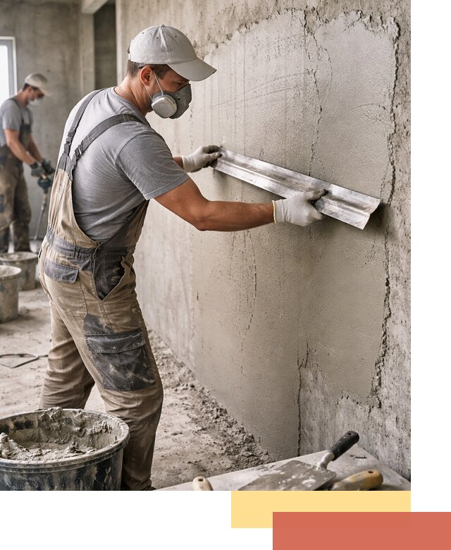 Штукатурка бетонных стен в Карталах качественно и долговечно