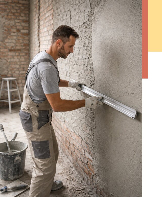 Штукатурка кирпичных стен в Карталах от 4694 руб/м2 — быстро и недорого | ОТДЕЛОЧНИК-Крт