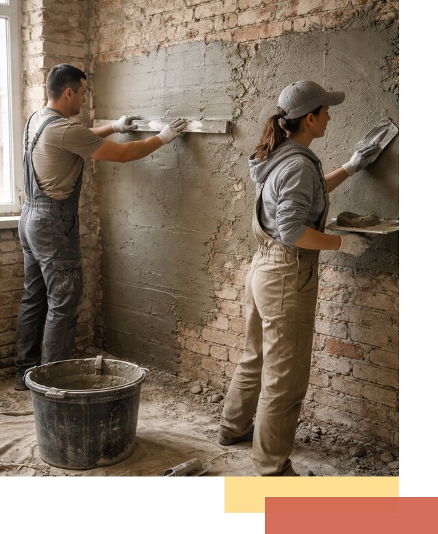 Штукатурка кирпичных стен в Карталах — качественно и надежно