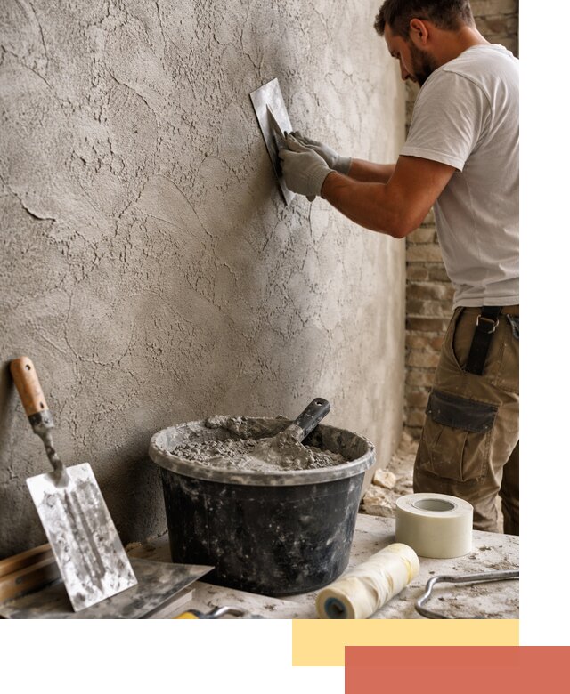 Декоративная штукатурка лофт в Карталах — отделка стен и потолков