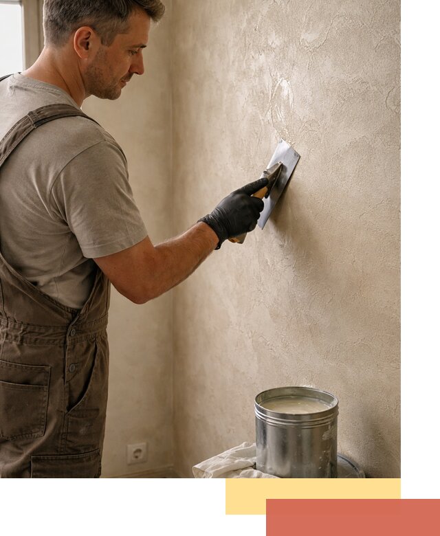 Нанесение воска на штукатурку в Карталах для защиты и блеска