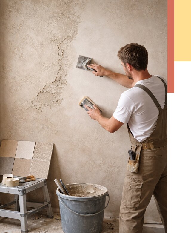 Ремонт декоративной штукатурки в Карталах от 4694 руб. под ключ | ОТДЕЛОЧНИК-Крт