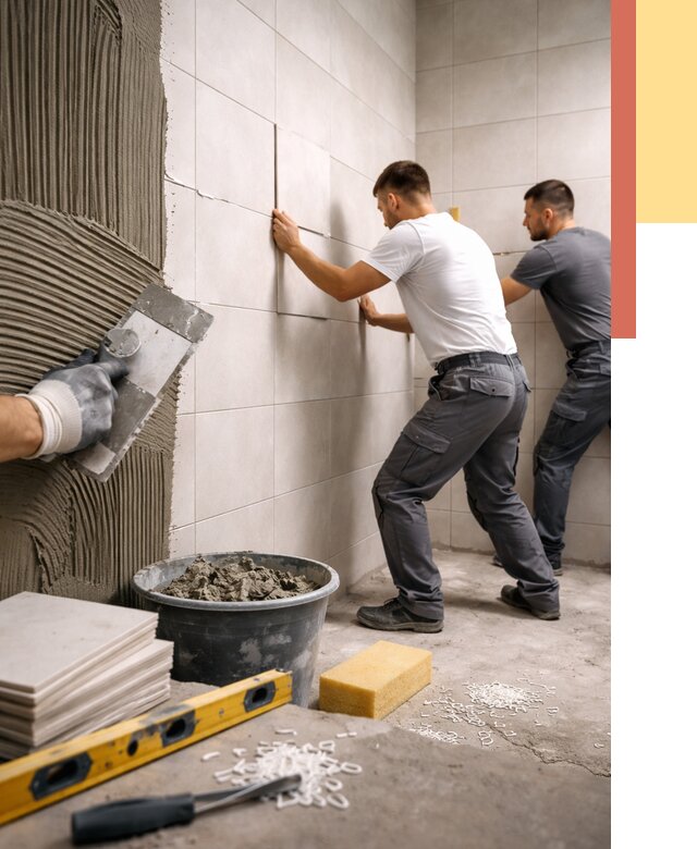 Укладка плитки на стены в Карталах от 887 руб. — качественно и недорого | ОТДЕЛОЧНИК-Крт