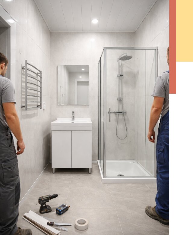 Отделка ванной комнаты панелями ПВХ в Карталах от 4694 руб. за м2 | ОТДЕЛОЧНИК-Крт