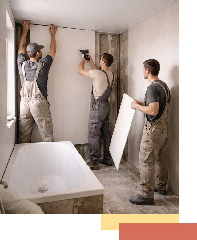 Отделка ванной панели ПВХ профессионально в Карталах