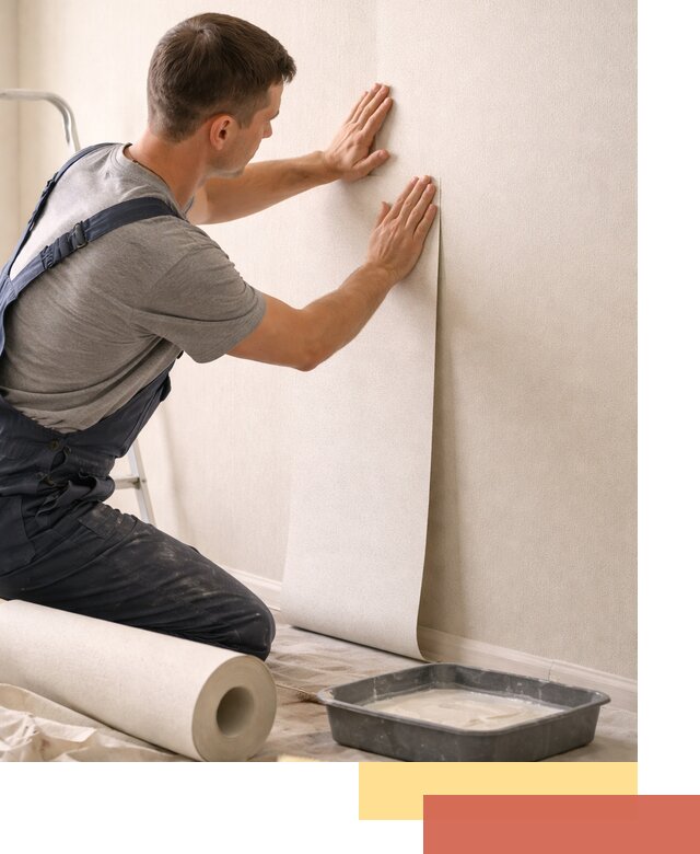 Поклейка флизелиновых обоев в Карталах качественно и быстро