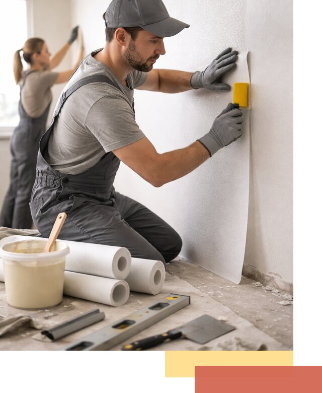 Поклейка стеклообоев профессионально в Карталах