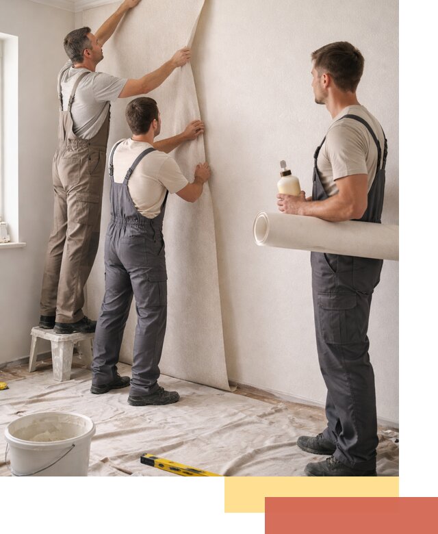 Оклейка стен обоями в Карталах — качественно и профессионально