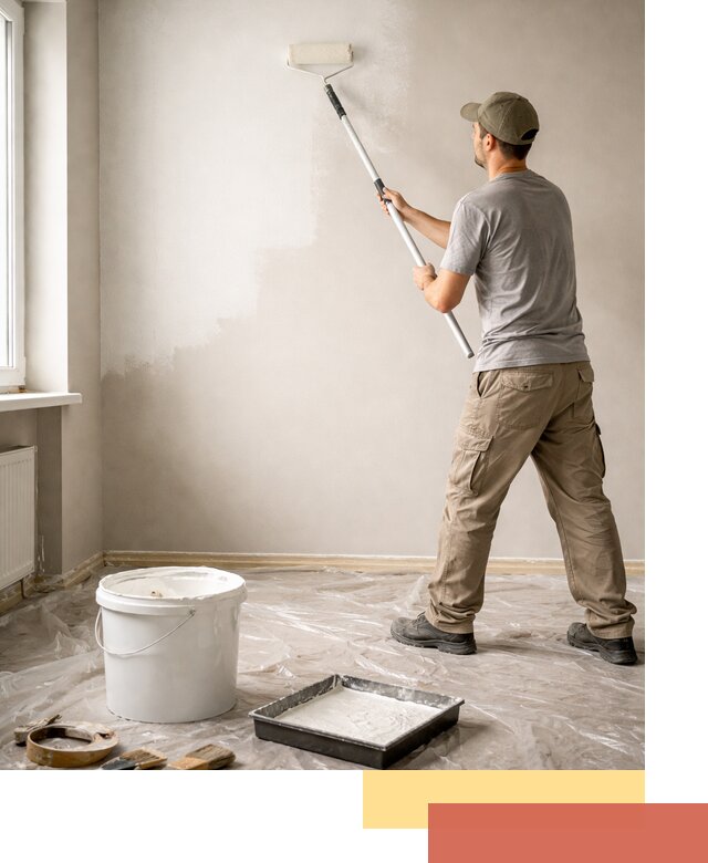 Покраска стен латексной краской в Карталах качественно и быстро