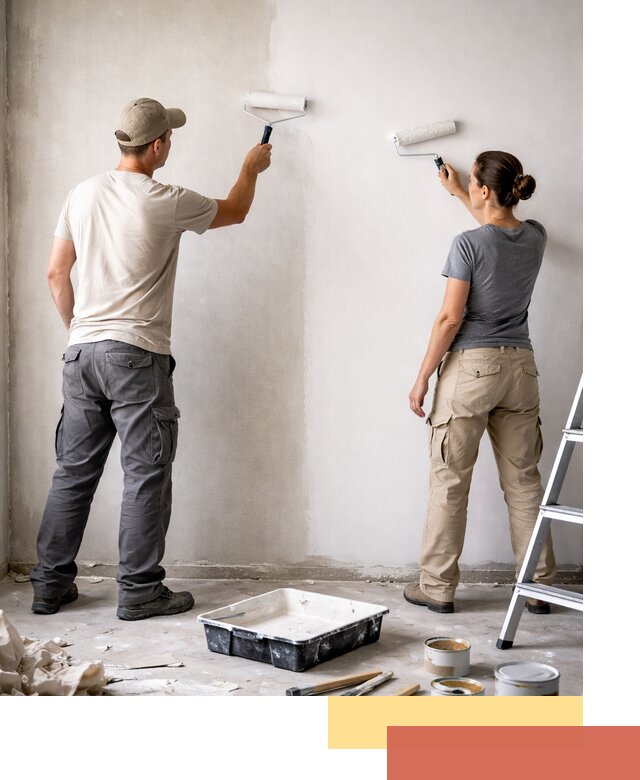 Окраска стен по стеклохолсту в Карталах качественно и долговечно