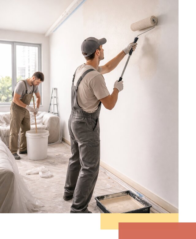 Покраска стен в офисе в Карталах — быстрый и качественный ремонт