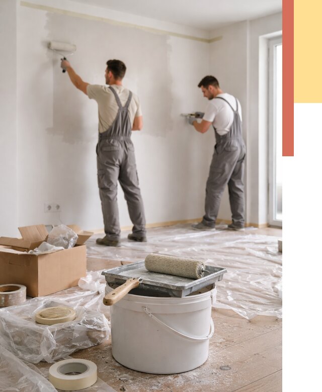 Покраска стен в квартире в Карталах от 2608 руб/м2 — быстро и недорого | ОТДЕЛОЧНИК-Крт