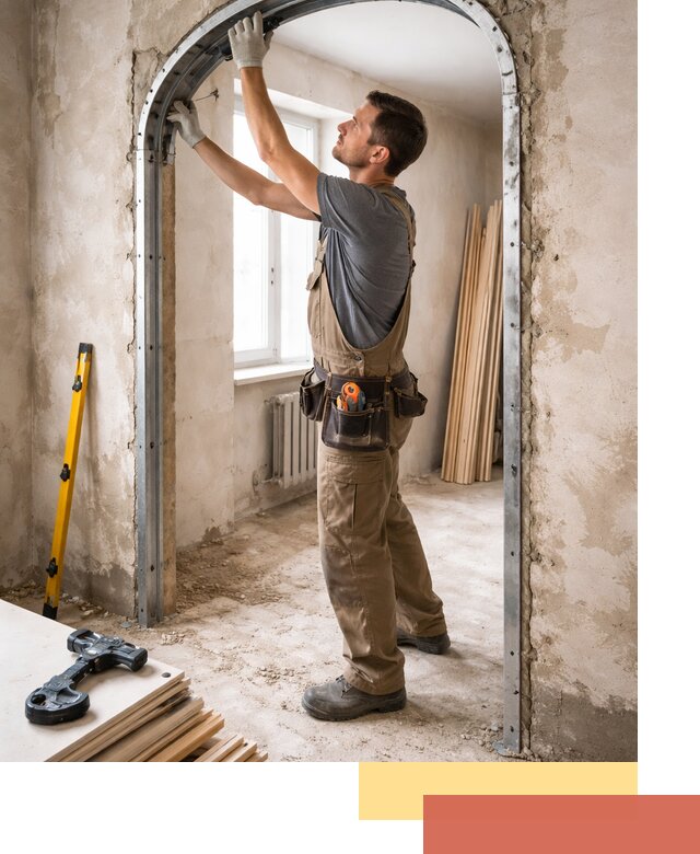 Устройство арочного проема в Карталах под ключ