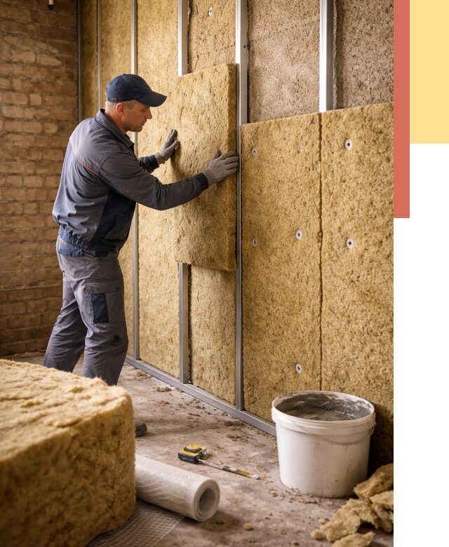 Утепление стен минватой в Карталах от 1408 руб./м2 — недорого и быстро | ОТДЕЛОЧНИК-Крт