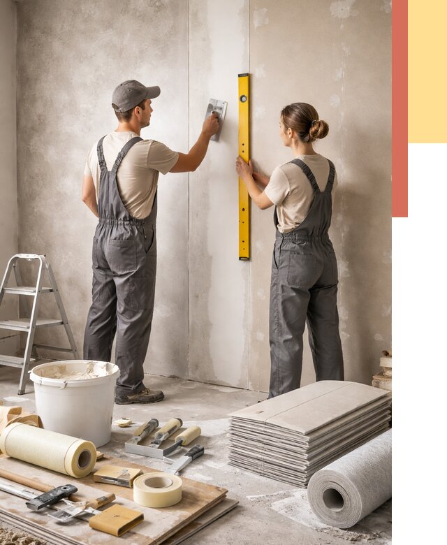 Отделка стен в Карталах от 1565 руб/м² — недорого, быстро, под ключ | ОТДЕЛОЧНИК-Крт