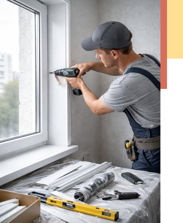 Установка пластиковых откосов в Карталах от 2347 руб. | ОТДЕЛОЧНИК-Крт монтаж, быстро и недорого