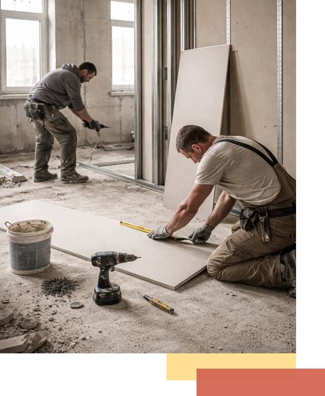 Кладка перегородок из ПГП под ключ в Карталах