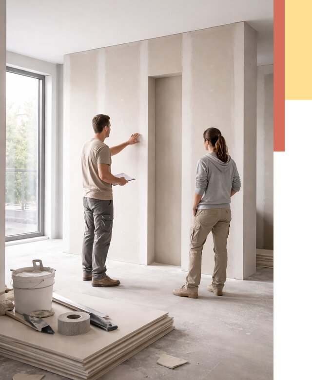 Зонирующая перегородка из гипсокартона в Карталах от 2921 руб. под ключ | ОТДЕЛОЧНИК-Крт