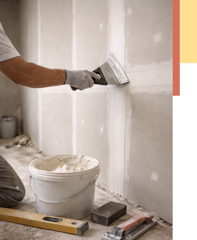 Шпаклевка перегородок из гипсокартона в Карталах от 2608 руб. — услуги ОТДЕЛОЧНИК-Крт