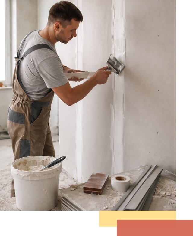 Шпаклевка перегородок из гипсокартона в Карталах качественно и быстро