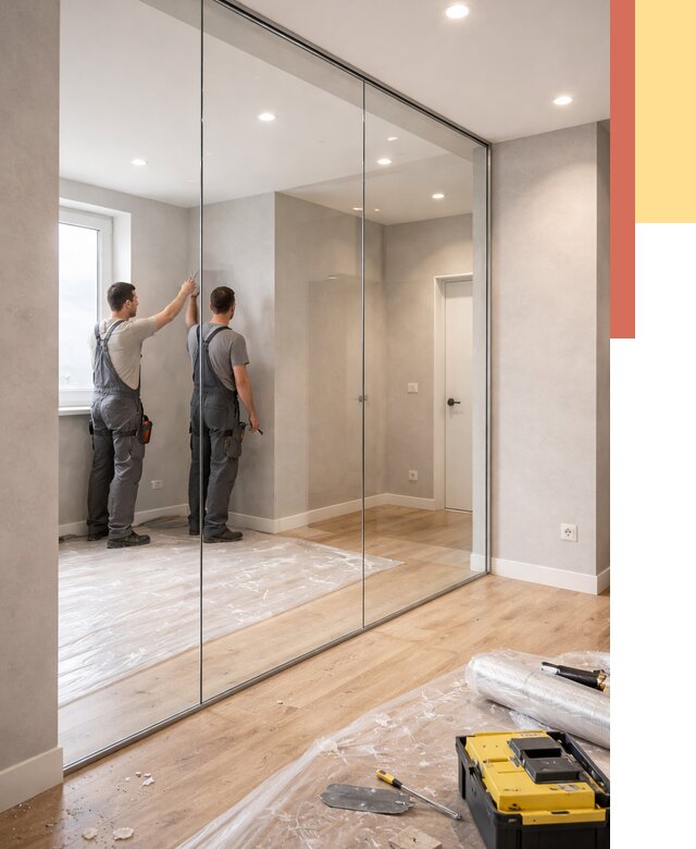 Безрамные стеклянные перегородки в Карталах — монтаж от 9909 руб. | ОТДЕЛОЧНИК-Крт