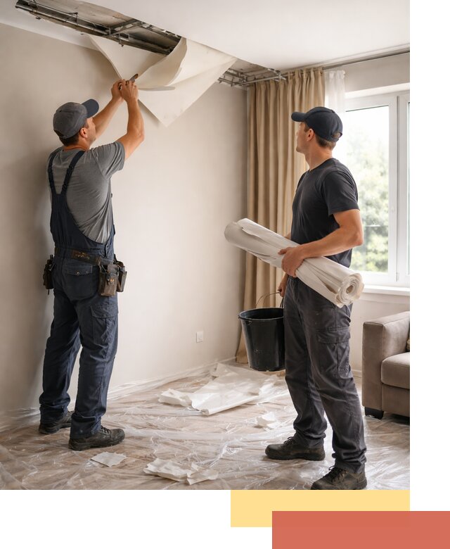 Демонтаж натяжного потолка в Карталах быстро и аккуратно