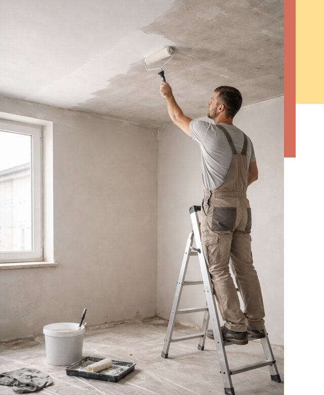 Грунтовка потолка в Карталах от 2608 руб. — быстро и недорого | ОТДЕЛОЧНИК-Крт