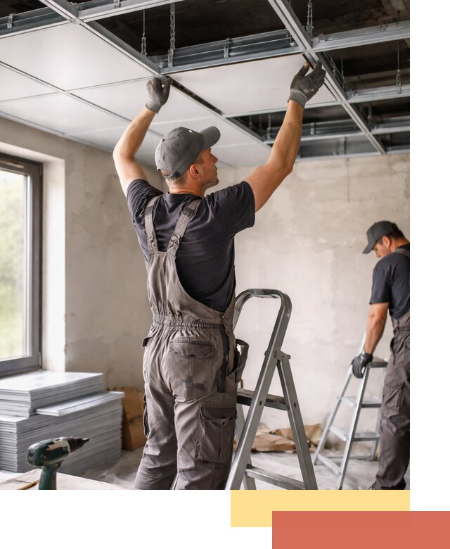 Монтаж кассетного потолка в Карталах качественно и быстро