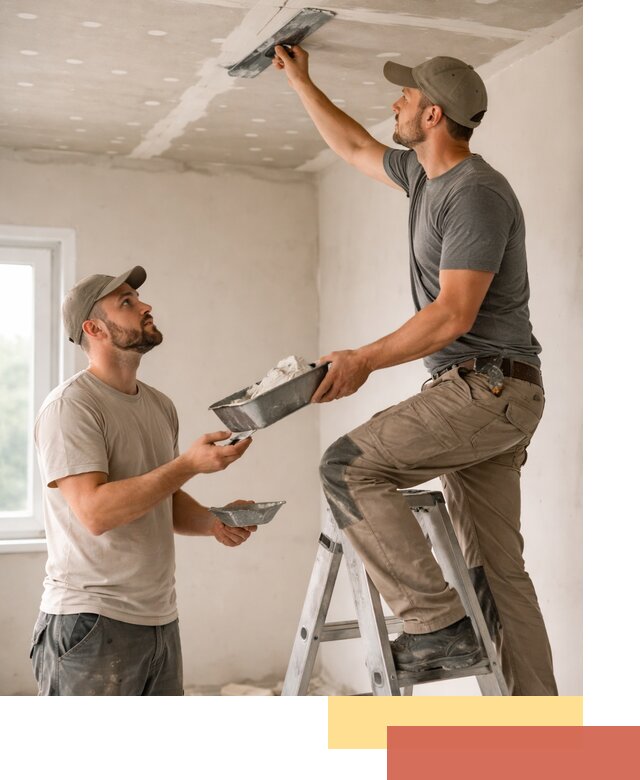 Шпаклевка потолка из гипсокартона в Карталах качественно и быстро