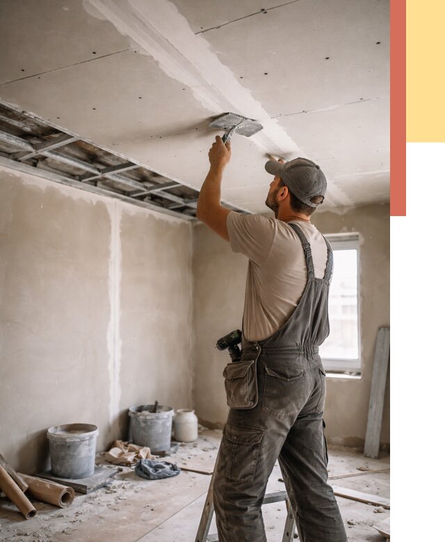 Ремонт потолка из гипсокартона в Карталах от 678 руб./м² — быстро и недорого | ОТДЕЛОЧНИК-Крт