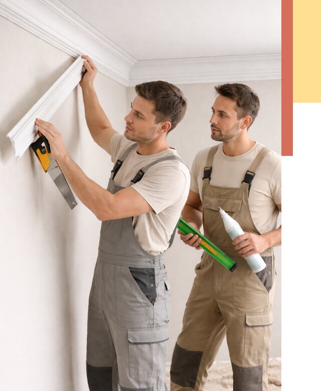 Монтаж потолочного плинтуса в Карталах от 2399 руб. — быстро и недорого | ОТДЕЛОЧНИК-Крт