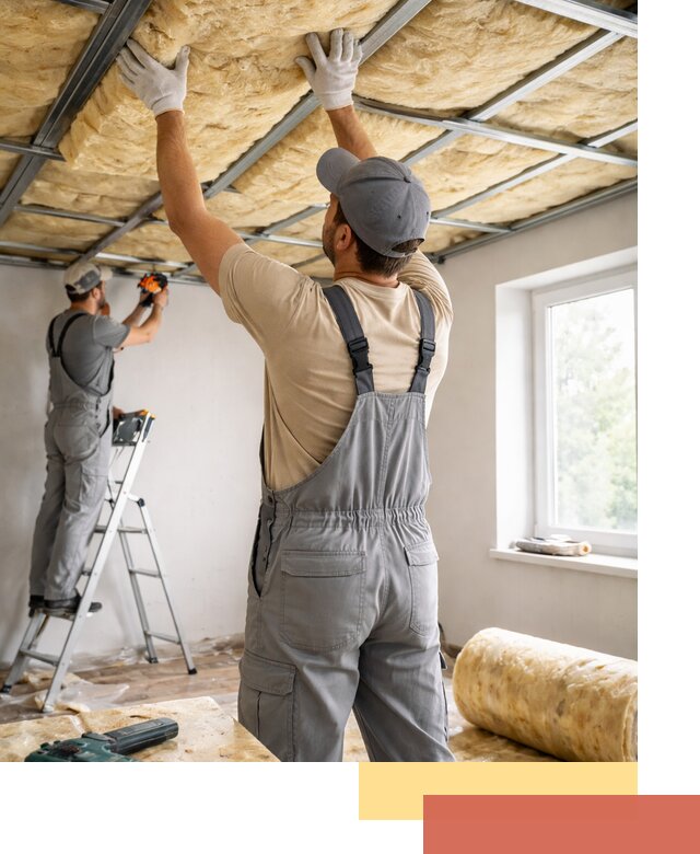 Утепление потолка под ключ в Карталах качественно и быстро