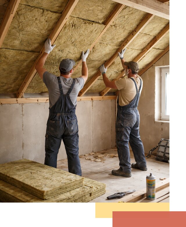 Утепление потолка минеральной ватой в Карталах