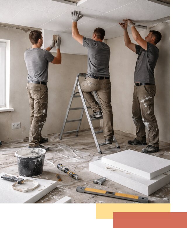 Утепление потолка пенопластом в Карталах быстро и качественно