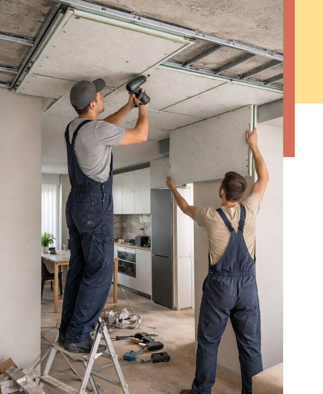 Шумоизоляция потолка панелями зипс в Карталах от 1930 руб. под ключ | ОТДЕЛОЧНИК-Крт